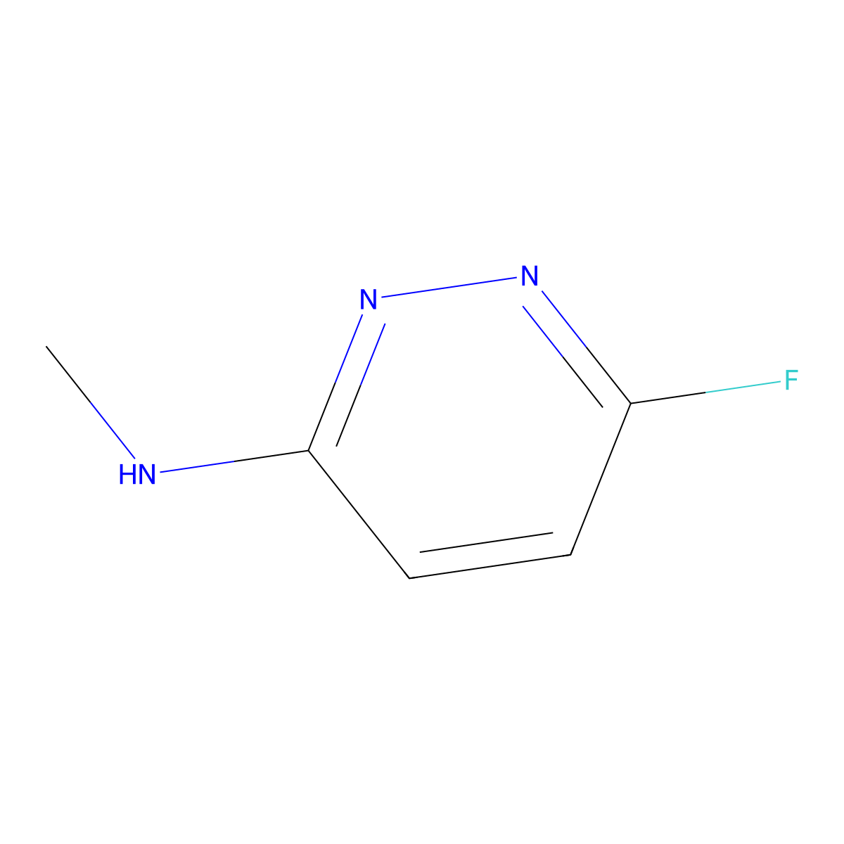 6-Fluoro-N-methylpyridazin-3-amine molecular structure, CAS 2298033-70-0