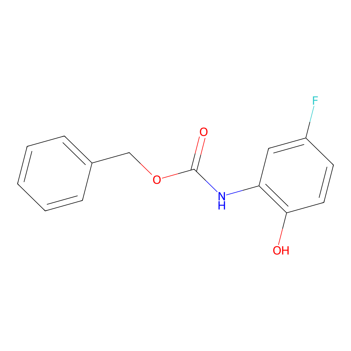 benzyl N-(5-fluoro-2-hydroxyphenyl)carbamate molecular structure, CAS 2298107-06-7