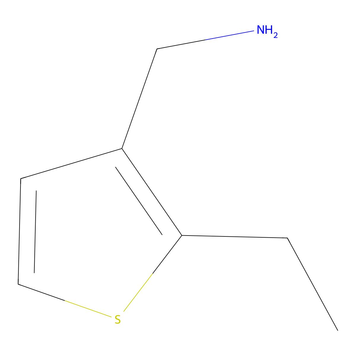 1-(2-Ethylthiophen-3-yl)methanamine molecular structure, CAS 2298143-36-7