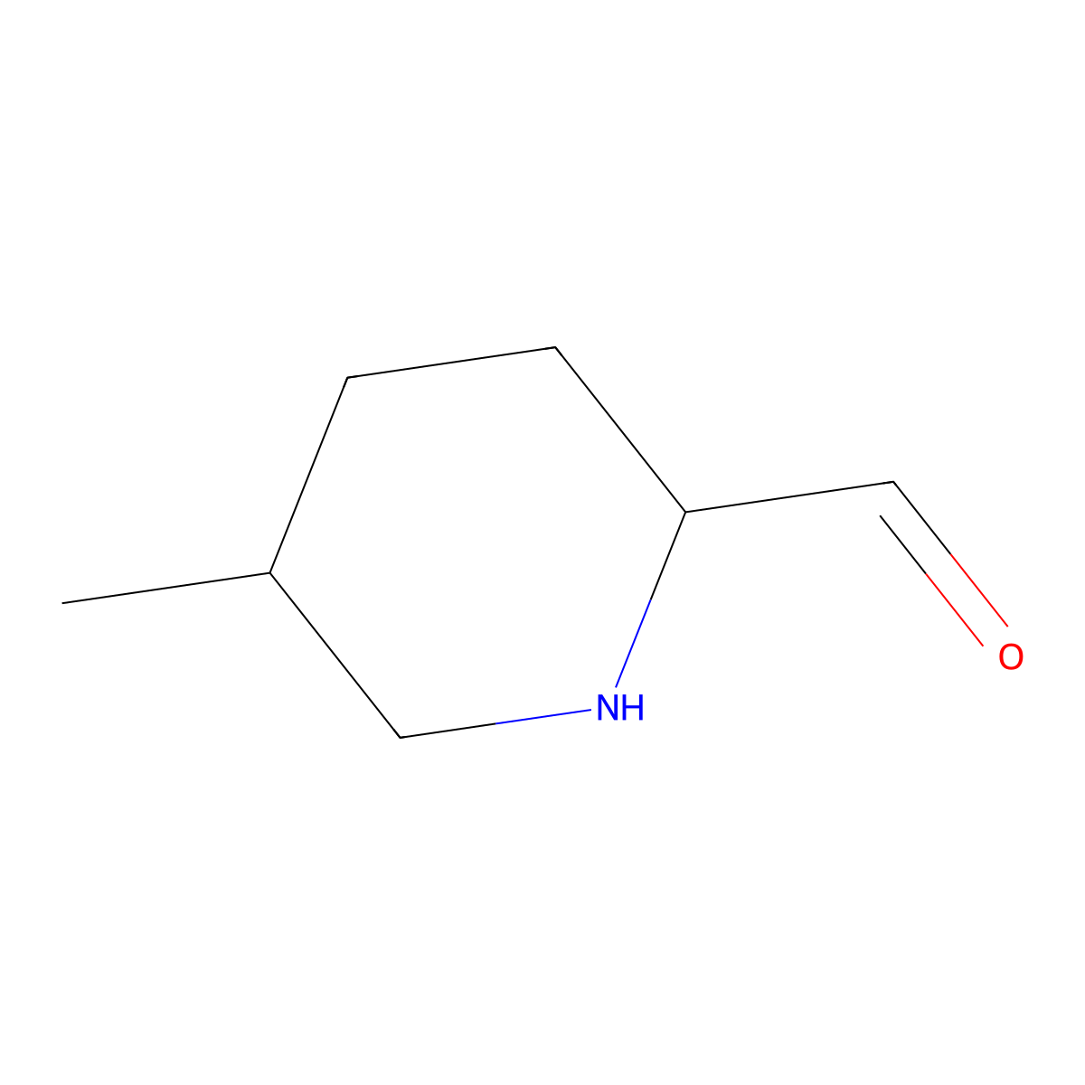 5-Methylpiperidine-2-carbaldehyde molecular structure, CAS 2298338-48-2