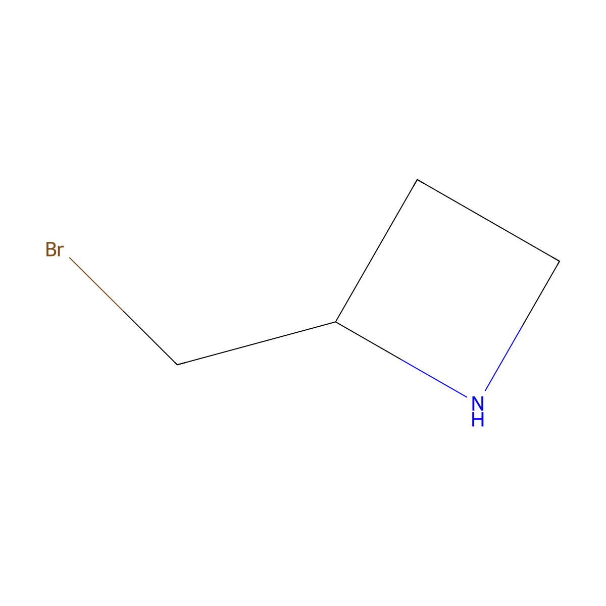 2-(Bromomethyl)azetidine molecular structure, CAS 2298347-02-9