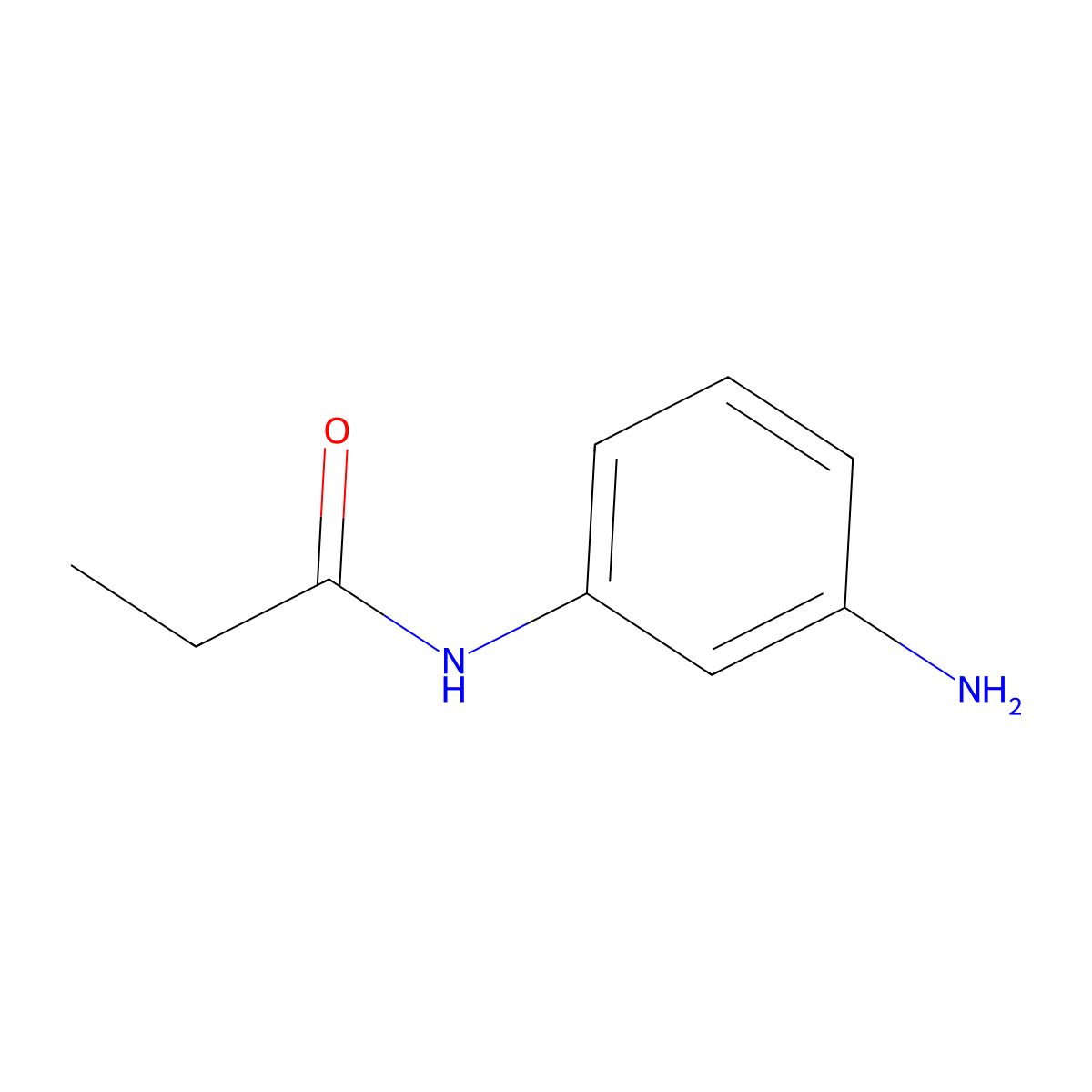 N-(3-Aminophenyl)propanamide molecular structure, CAS 22987-10-6
