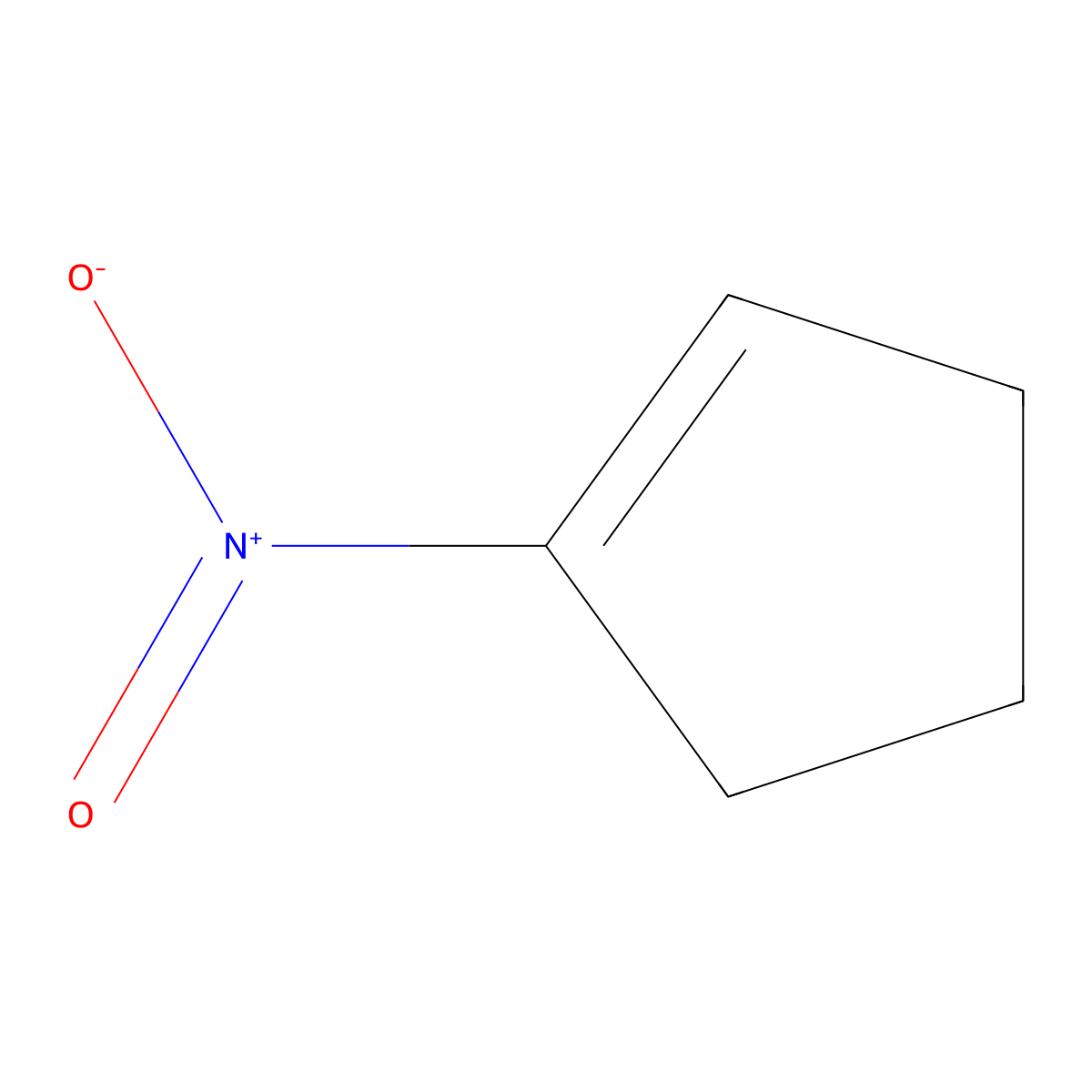 Cyclopentene, 1-nitro- molecular structure, CAS 22987-82-2