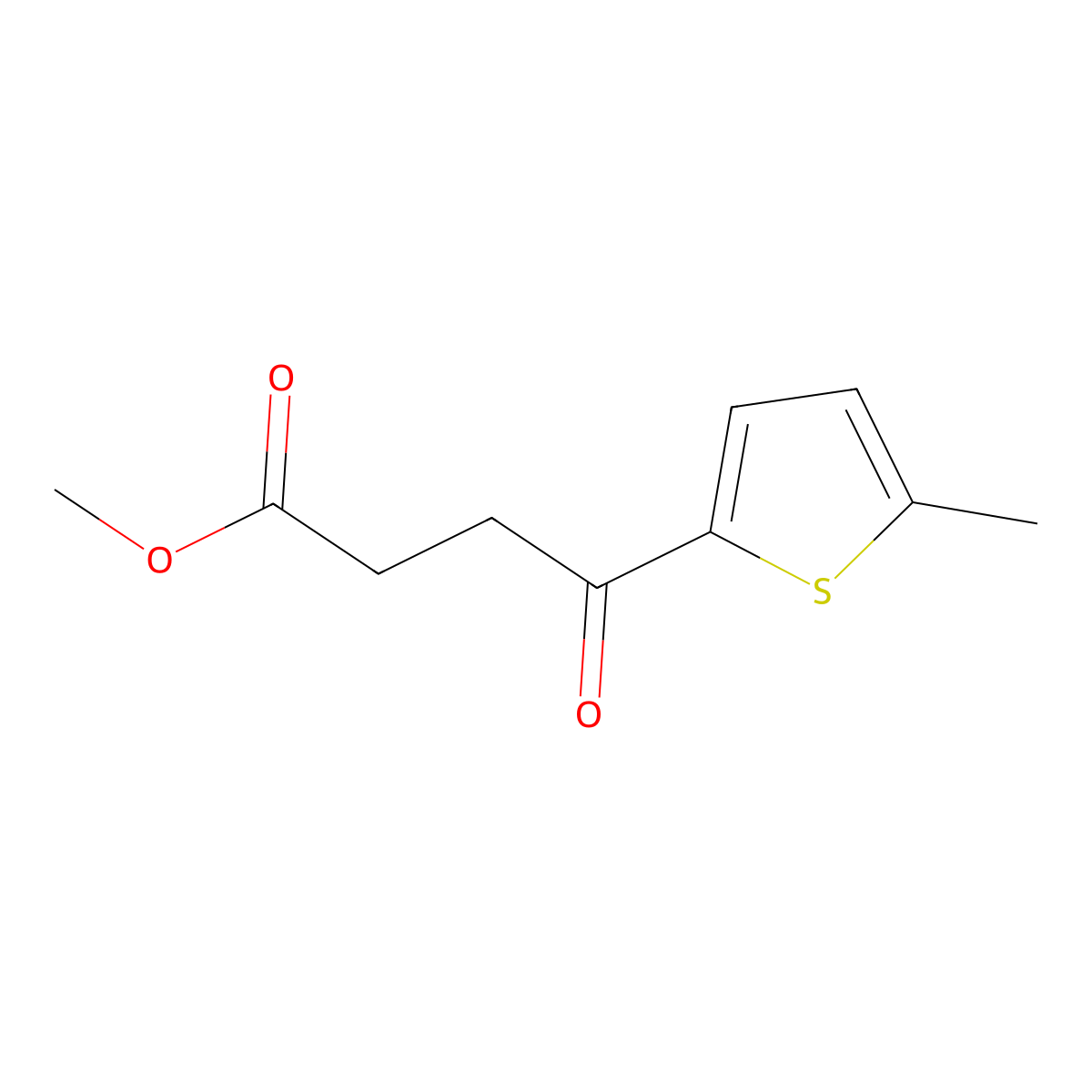 Methyl 4-(5-methyl-2-thienyl)-4-oxobutyrate molecular structure, CAS 22988-51-8