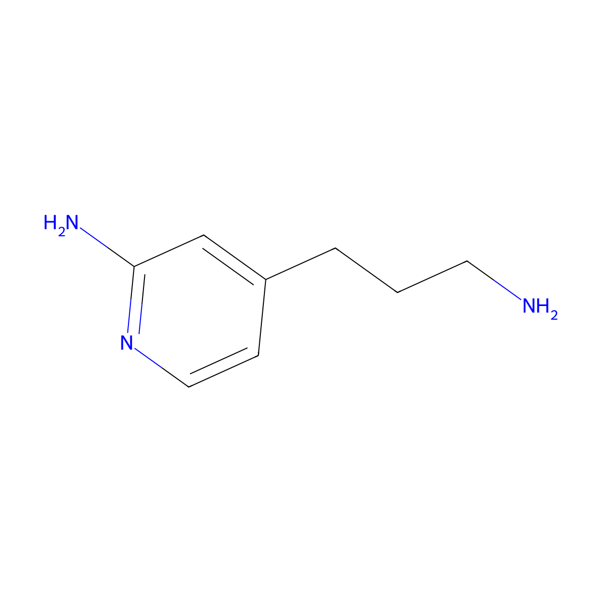 4-(3-Aminopropyl)pyridin-2-amine molecular structure, CAS 2298844-75-2