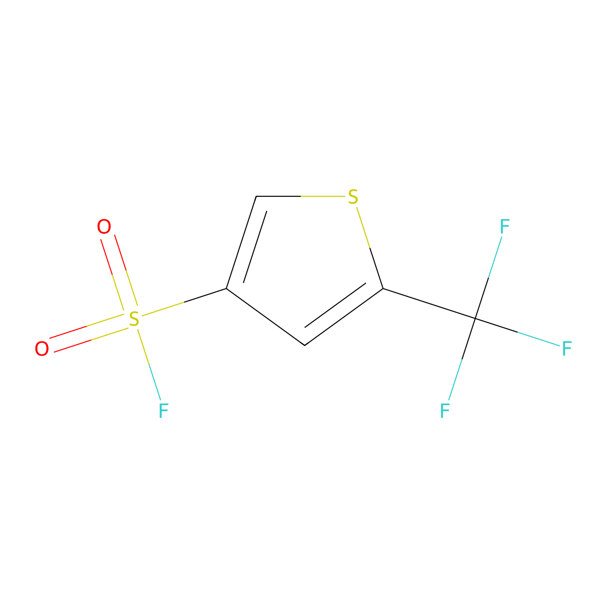 5-(Trifluoromethyl)thiophene-3-sulfonyl fluoride molecular structure, CAS 2298982-82-6