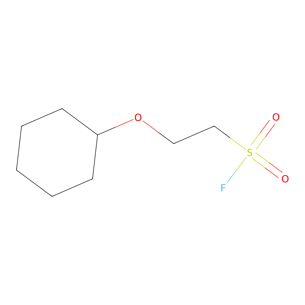 2-(Cyclohexyloxy)ethane-1-sulfonyl fluoride molecular structure, CAS 2299008-84-5