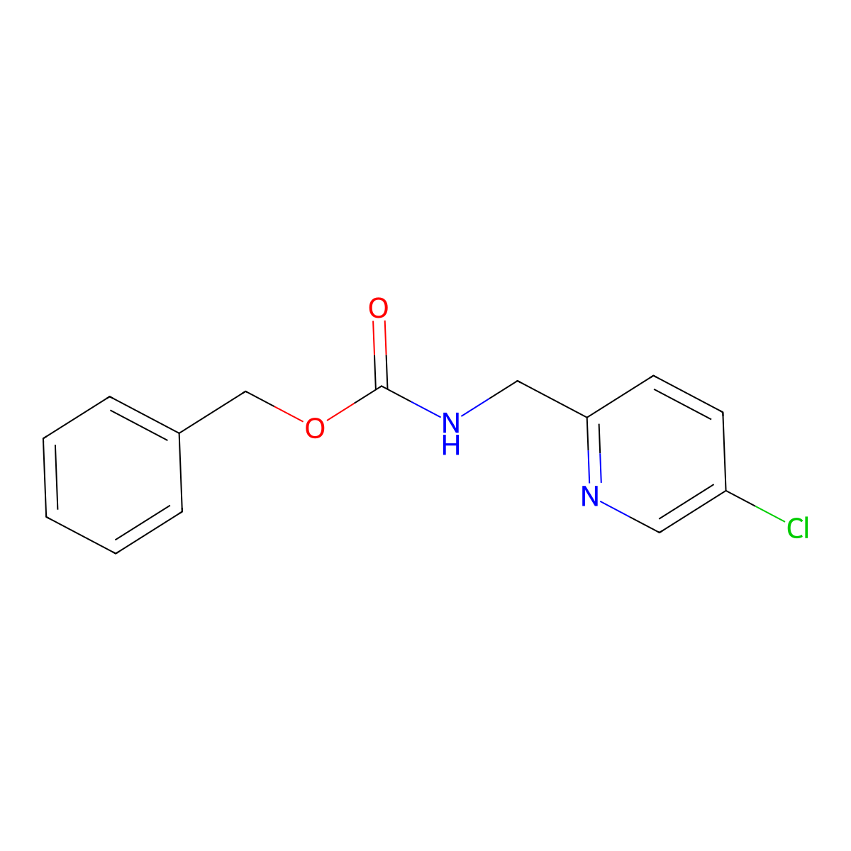 benzyl N-[(5-chloropyridin-2-yl)methyl]carbamate molecular structure, CAS 2299071-77-3