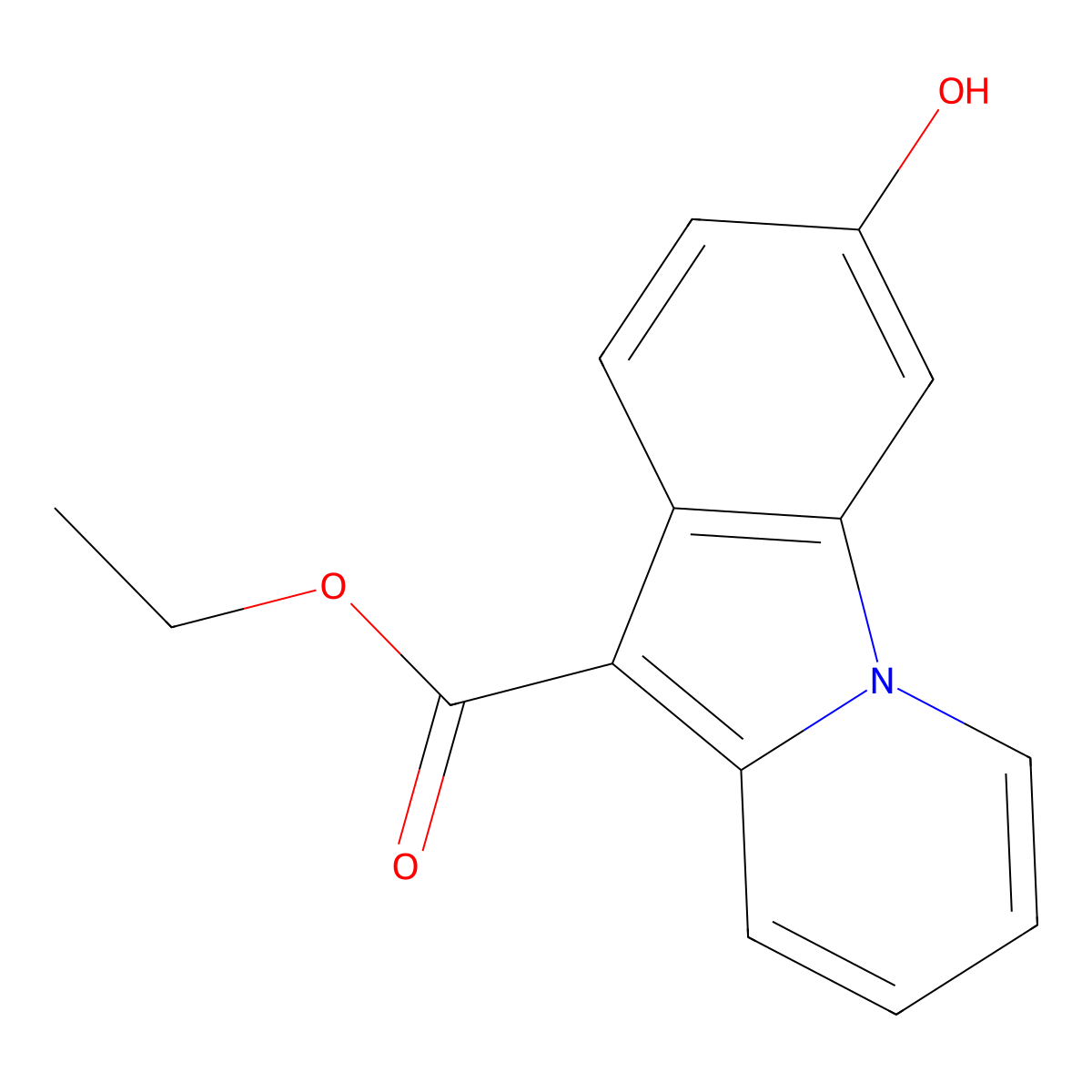 Ethyl 3-hydroxypyrido[1,2-a]indole-10-carboxylate molecular structure, CAS 22991-17-9