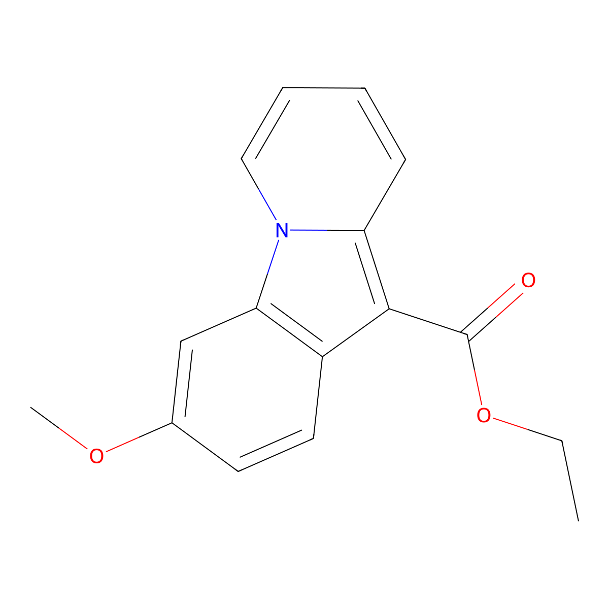 Ethyl 3-methoxypyrido[1,2-a]indole-10-carboxylate molecular structure, CAS 22991-18-0
