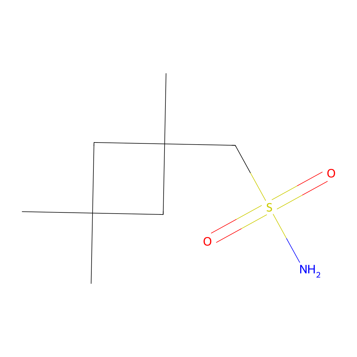 (1,3,3-Trimethylcyclobutyl)methanesulfonamide molecular structure, CAS 2299345-79-0