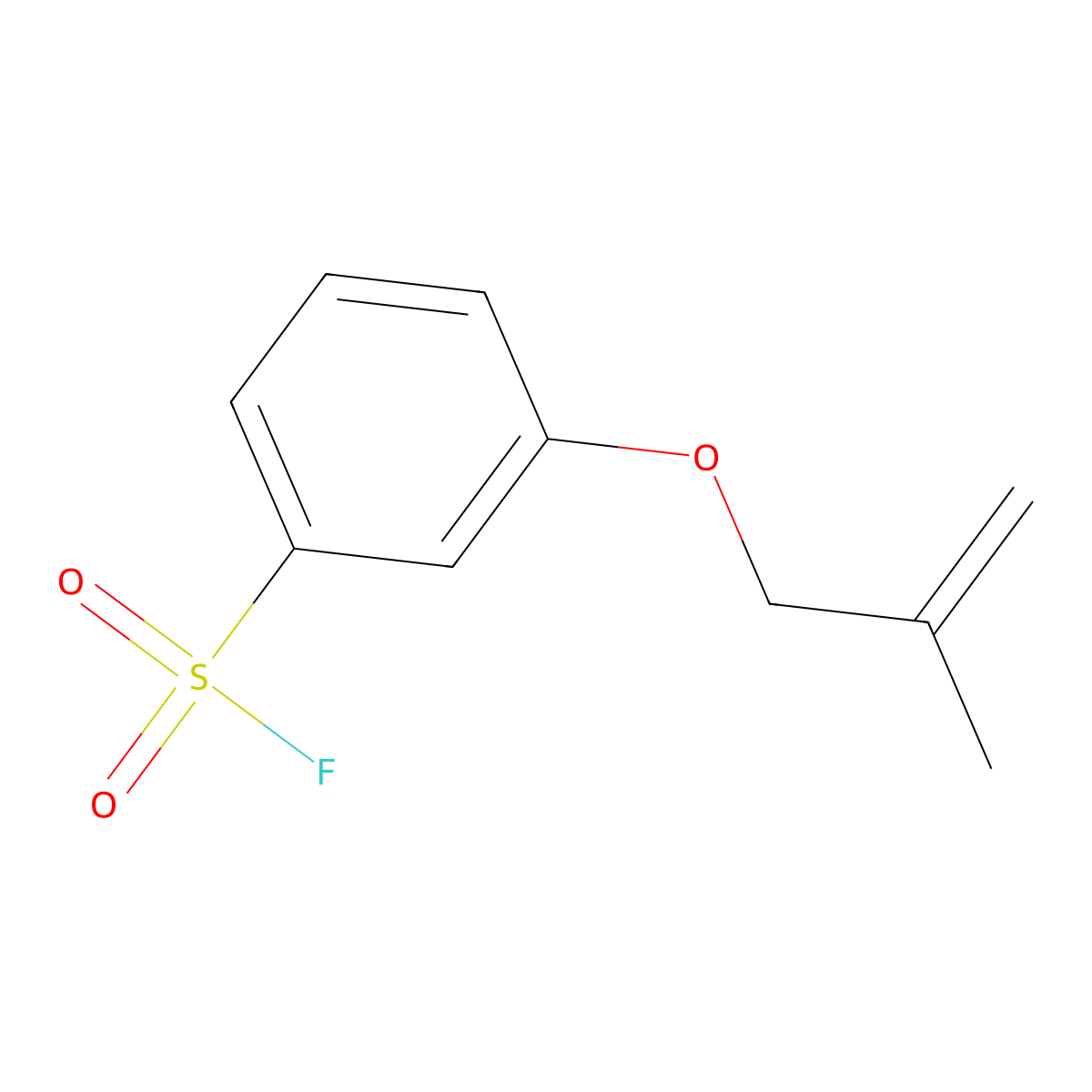3-[(2-Methylprop-2-en-1-yl)oxy]benzene-1-sulfonyl fluoride molecular structure, CAS 2299453-47-5