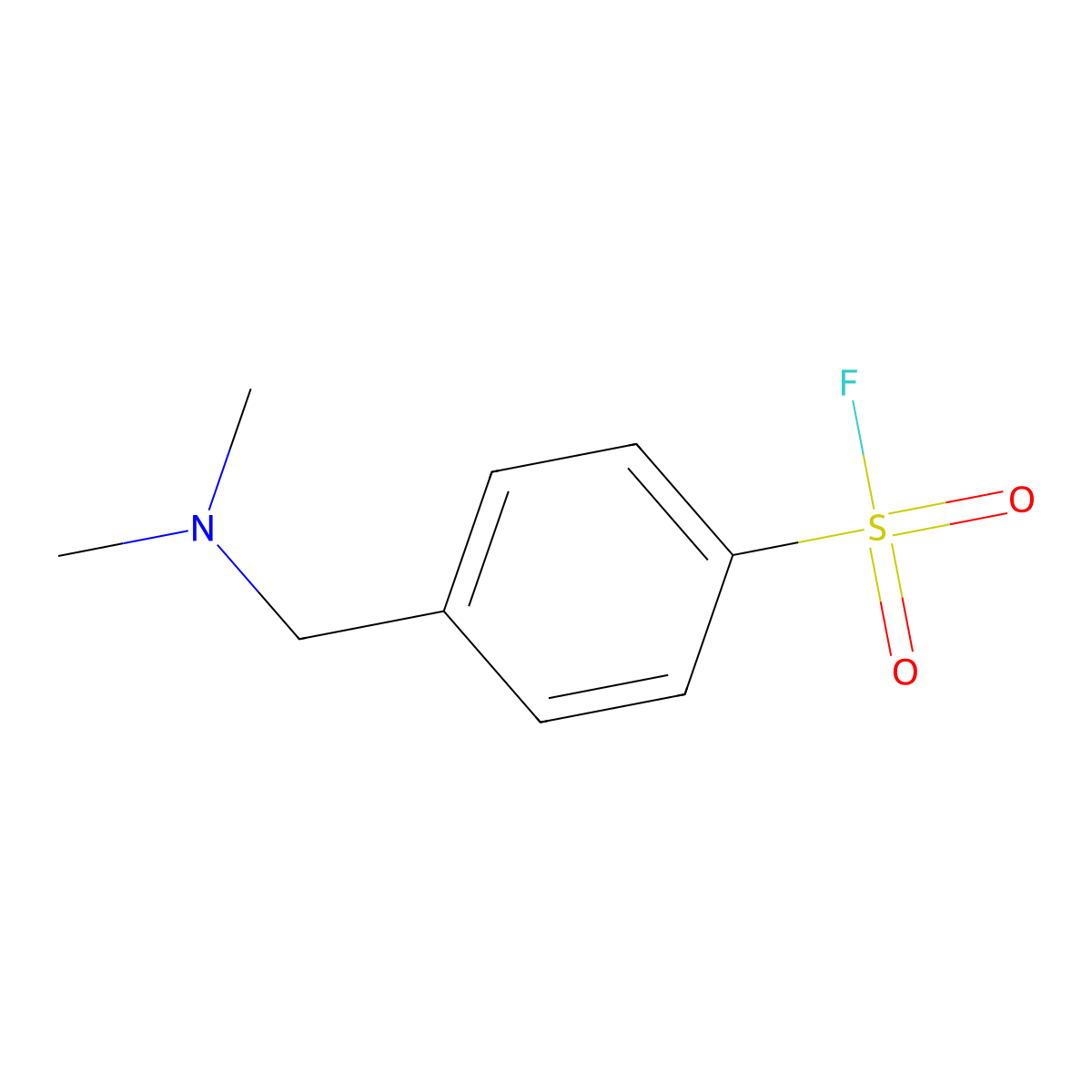 4-[(Dimethylamino)methyl]benzene-1-sulfonyl fluoride molecular structure, CAS 2299471-38-6