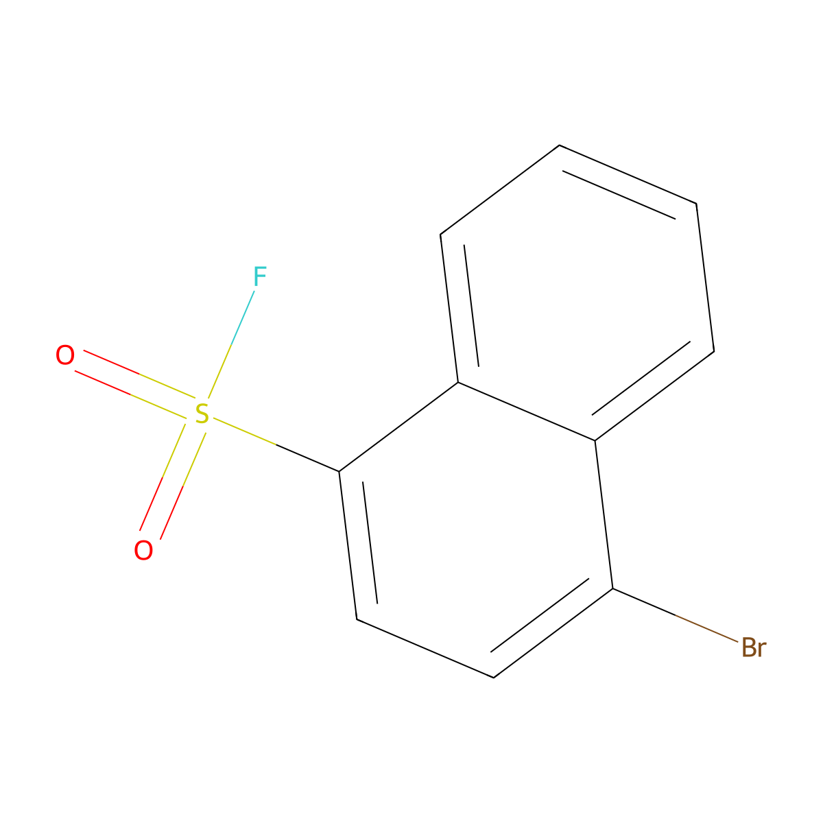 4-Bromonaphthalene-1-sulfonylfluoride molecular structure, CAS 2299489-44-2