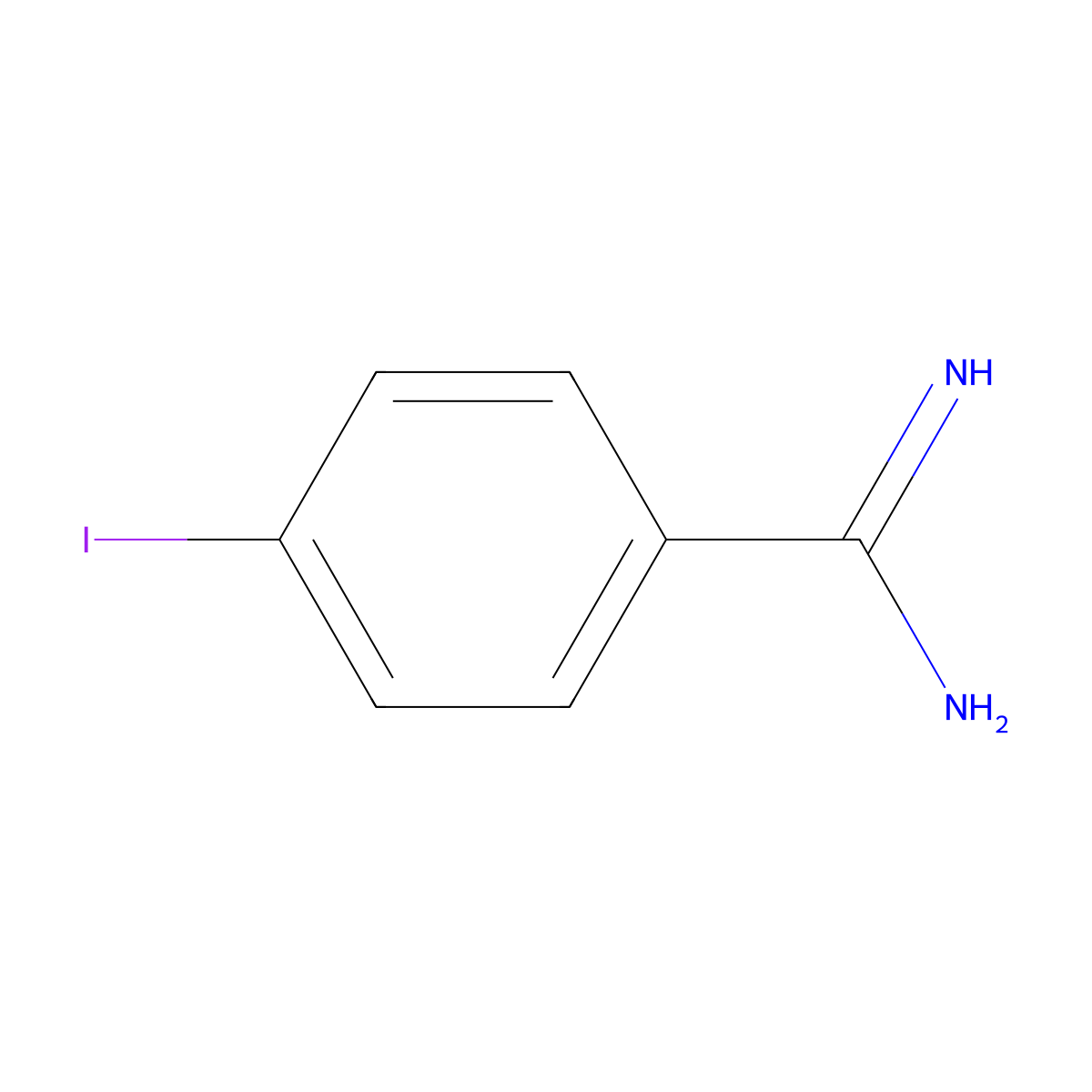 4-Iodobenzimidamide molecular structure, CAS 229953-39-3