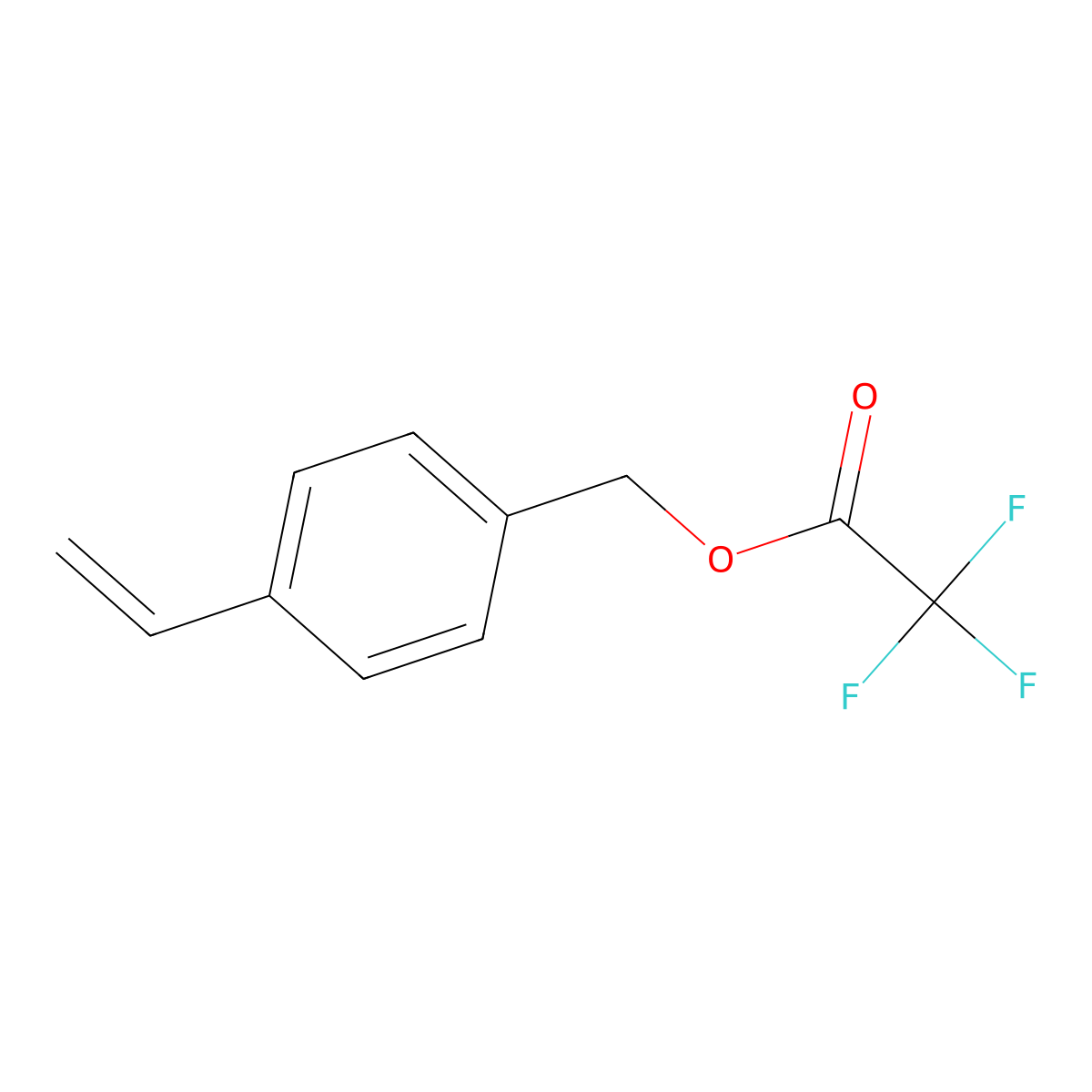4-Vinylbenzyl trifluoroacetate molecular structure, CAS 229956-99-4