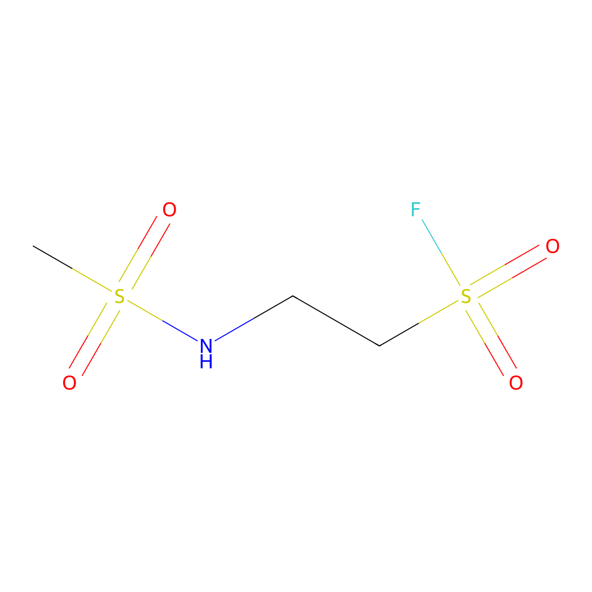 2-Methanesulfonamidoethane-1-sulfonylfluoride molecular structure, CAS 2299567-10-3