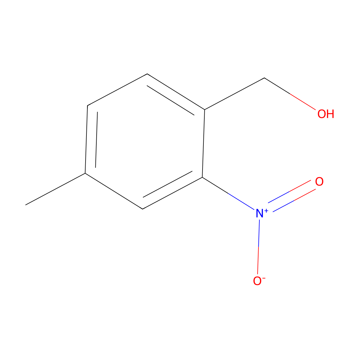 (4-Methyl-2-nitrophenyl)methanol molecular structure, CAS 22996-24-3