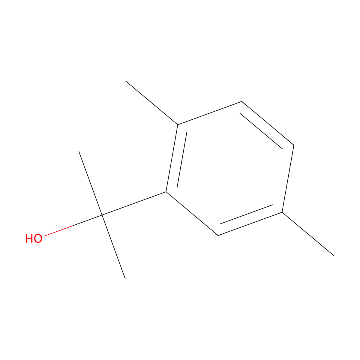 2-(2,5-Dimethylphenyl)-2-propanol molecular structure, CAS 22996-46-9