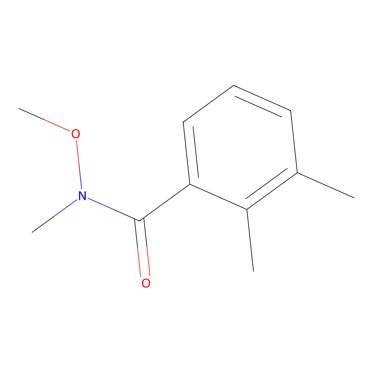 N-Methoxy-N,2,3-trimethylbenzamide molecular structure, CAS 229970-95-0
