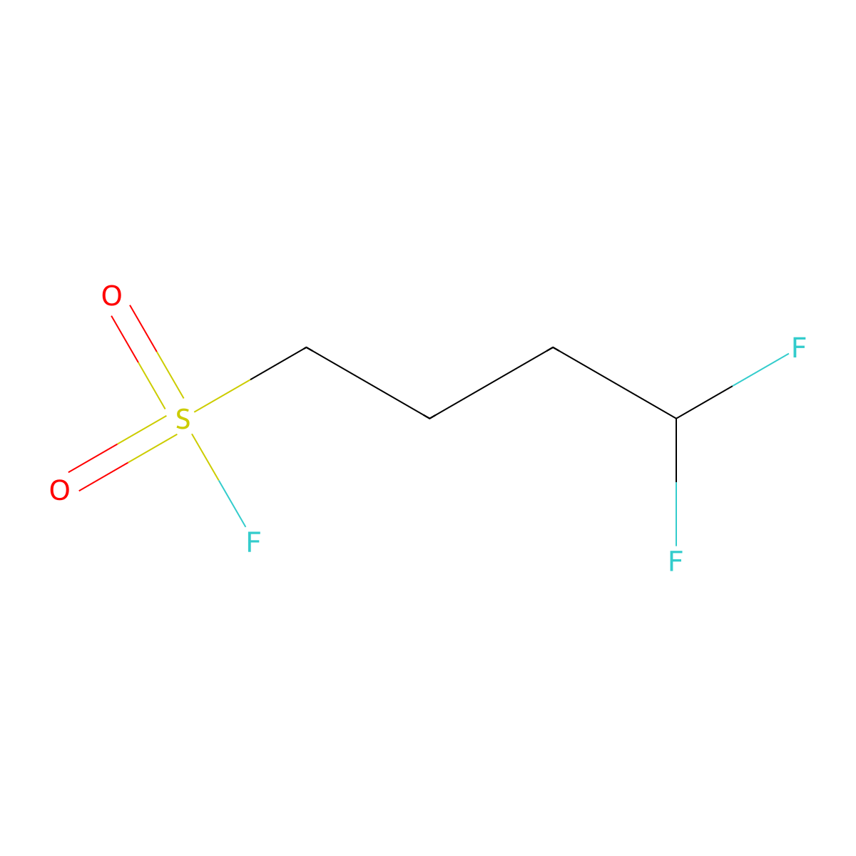 4,4-Difluorobutane-1-sulfonyl fluoride molecular structure, CAS 2299898-37-4