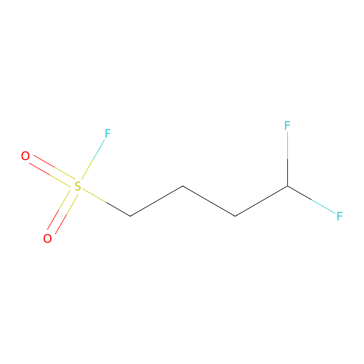 4,4-Difluorobutane-1-sulfonyl fluoride molecular structure, CAS 2299898-37-4