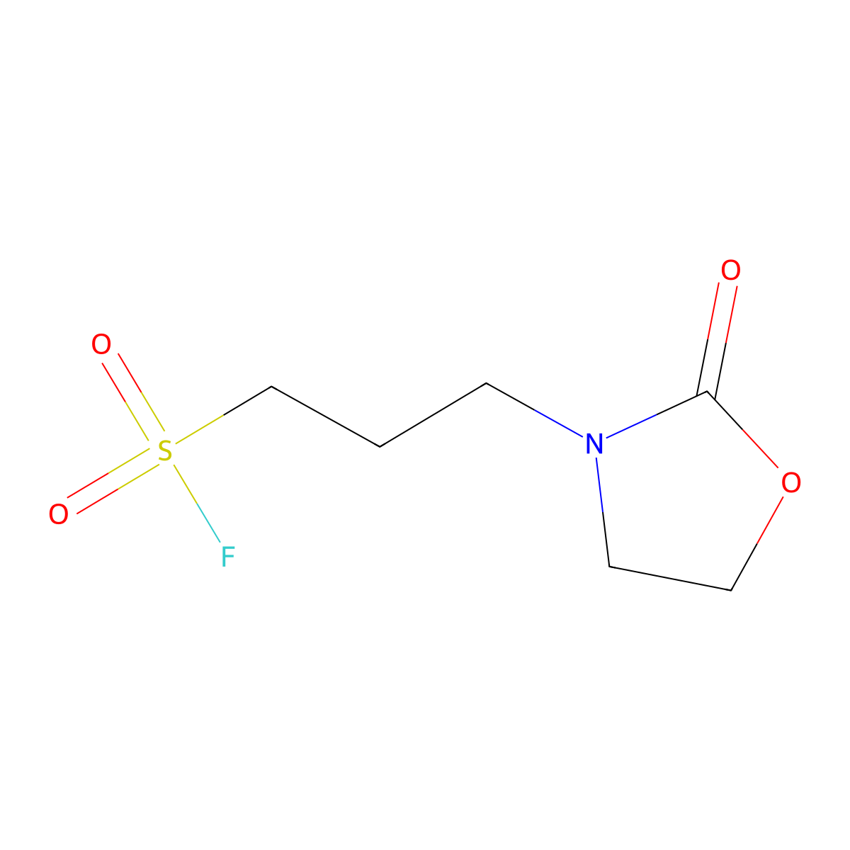 3-(2-Oxo-1,3-oxazolidin-3-yl)propane-1-sulfonyl fluoride molecular structure, CAS 2299926-43-3