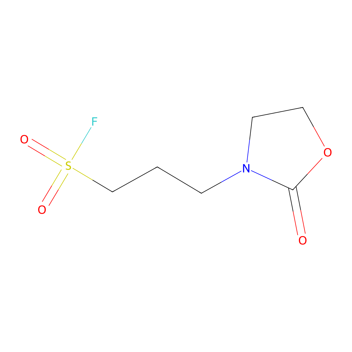 3-(2-Oxo-1,3-oxazolidin-3-yl)propane-1-sulfonyl fluoride molecular structure, CAS 2299926-43-3