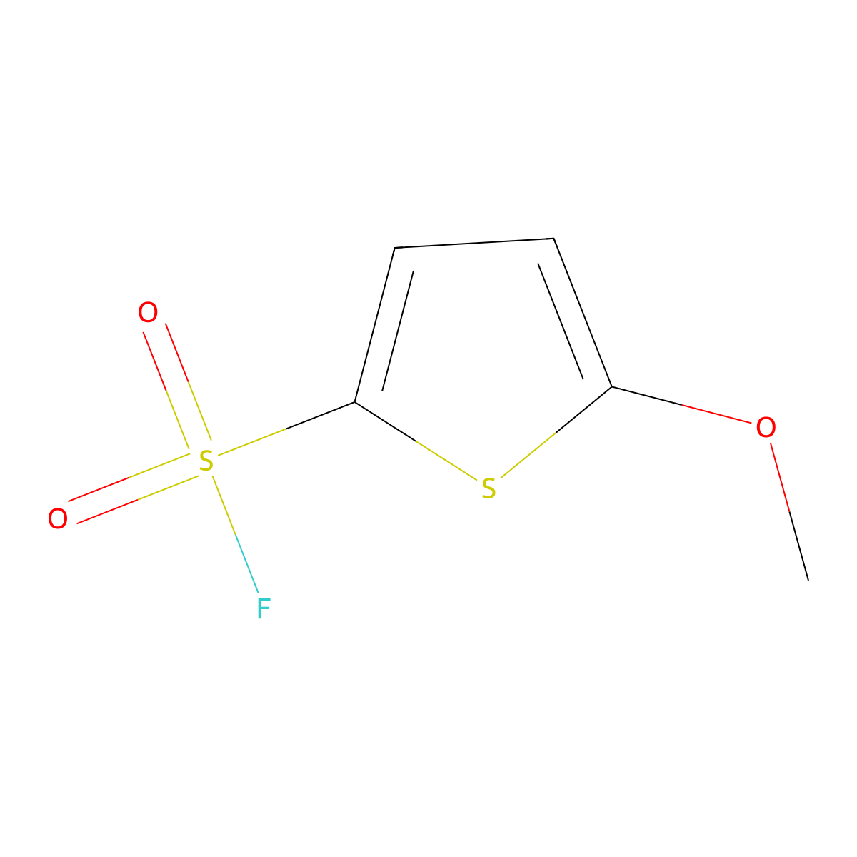 5-Methoxythiophene-2-sulfonyl fluoride molecular structure, CAS 2299946-83-9