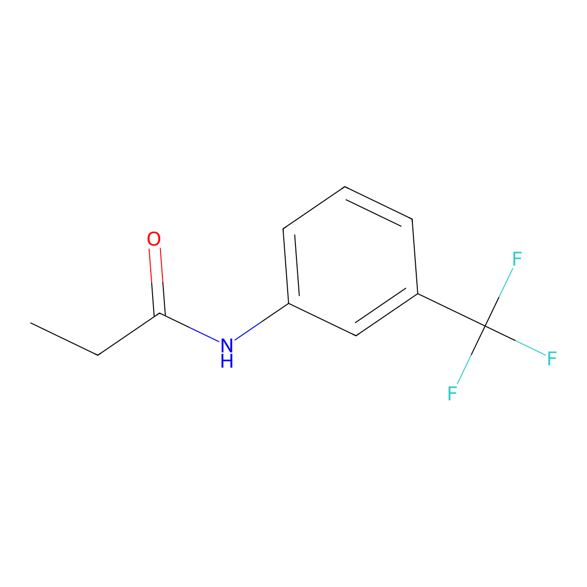 3'-Trifluoromethylpropionanilide molecular structure, CAS 2300-88-1