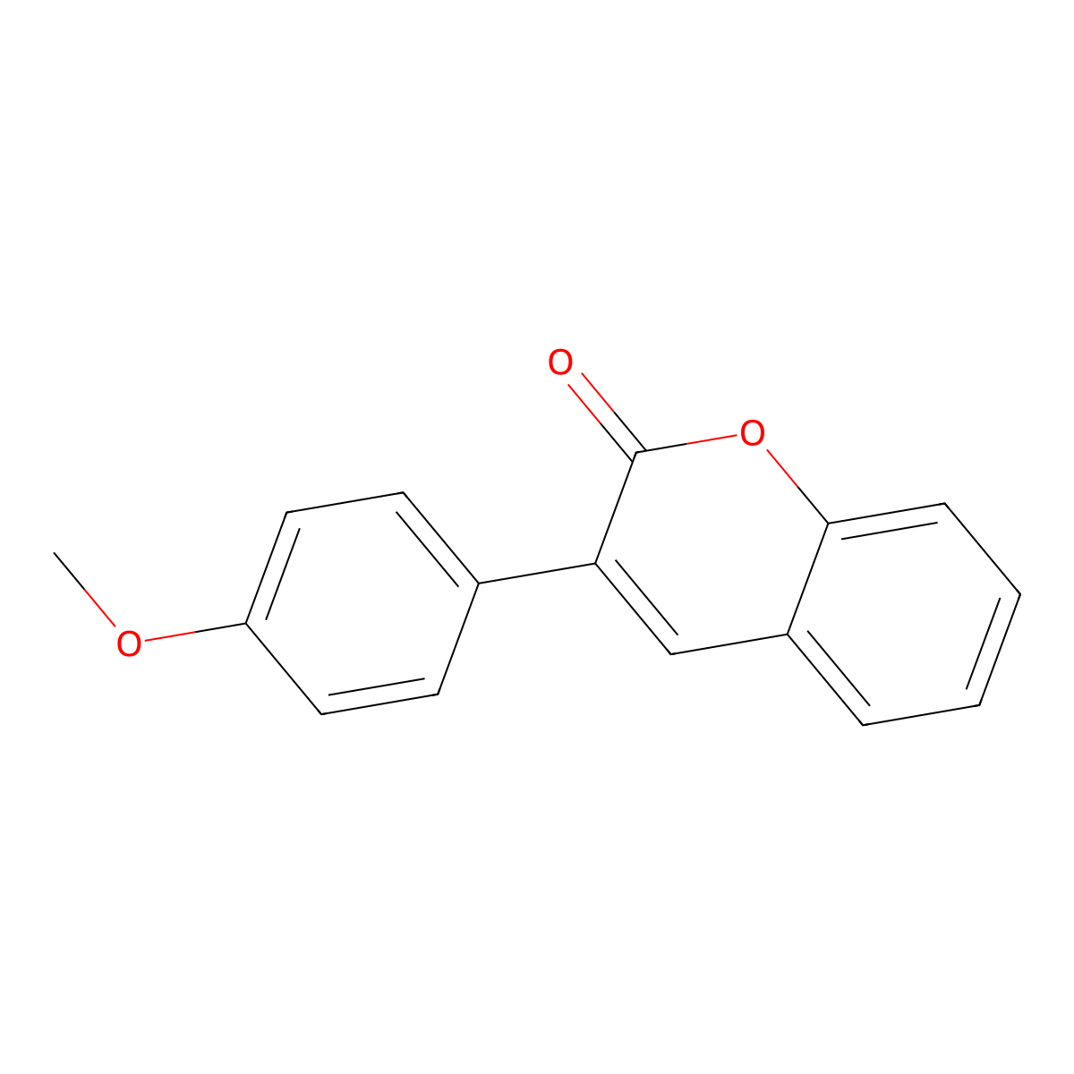 3-(4-Methoxyphenyl)-2H-chromen-2-one molecular structure, CAS 23000-33-1