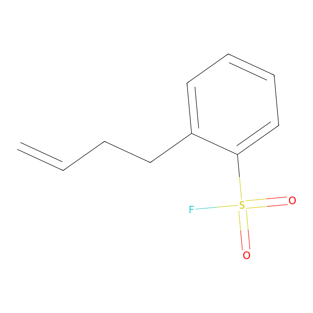 2-(But-3-en-1-yl)benzene-1-sulfonyl fluoride molecular structure, CAS 2300072-47-1