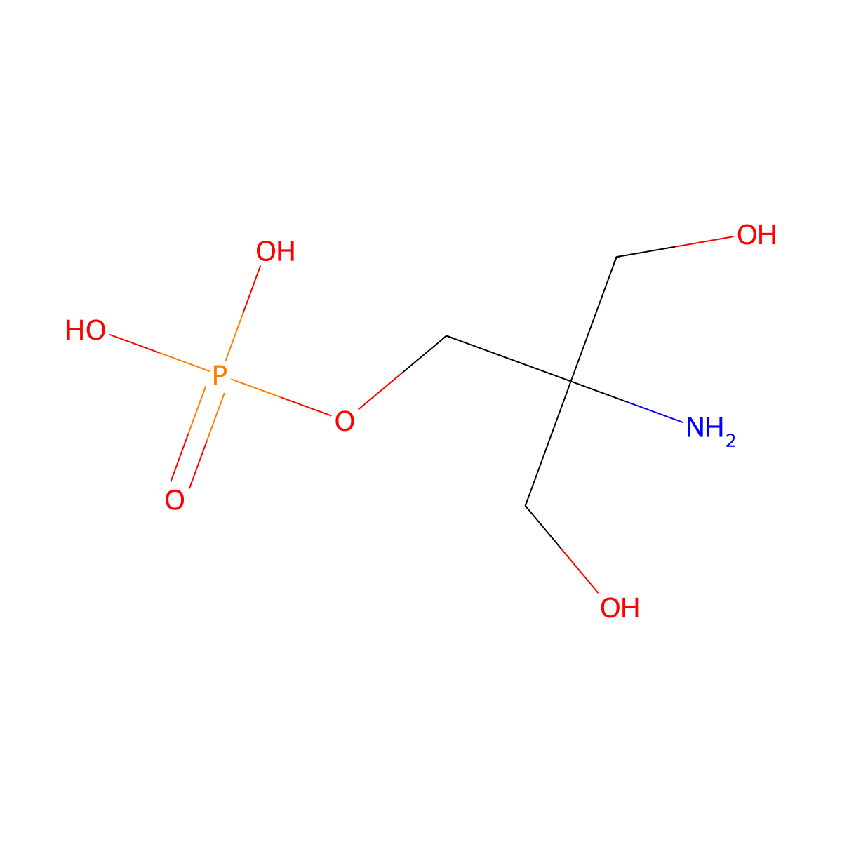 Tromethamine phosphate molecular structure, CAS 23001-39-0