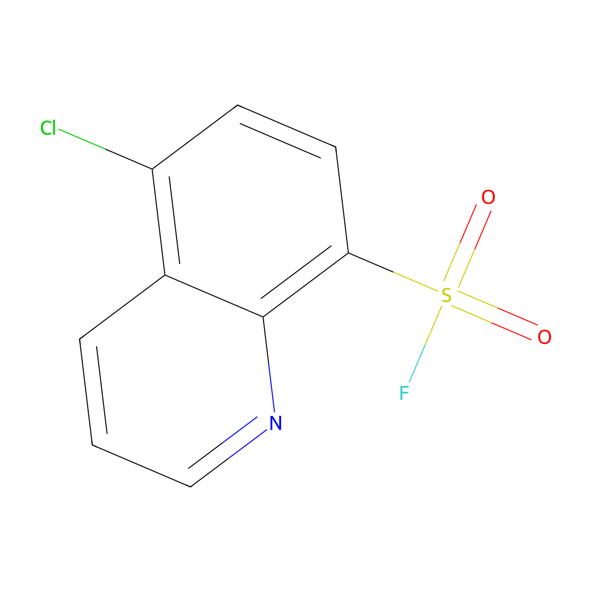 5-Chloroquinoline-8-sulfonyl fluoride molecular structure, CAS 2300102-13-8