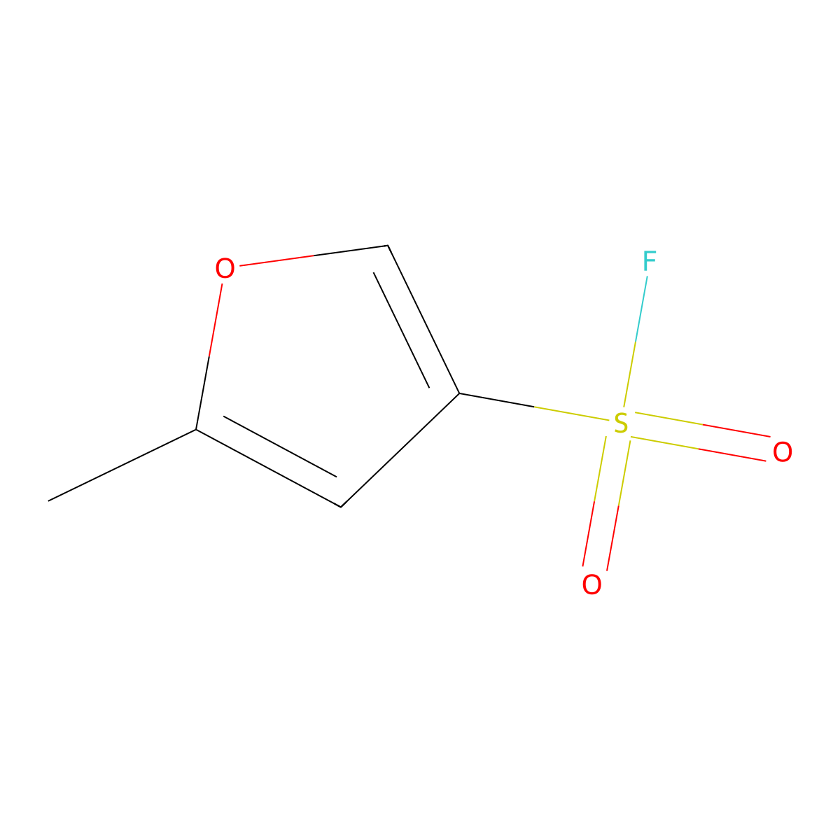 5-Methylfuran-3-sulfonyl fluoride molecular structure, CAS 2300103-59-5