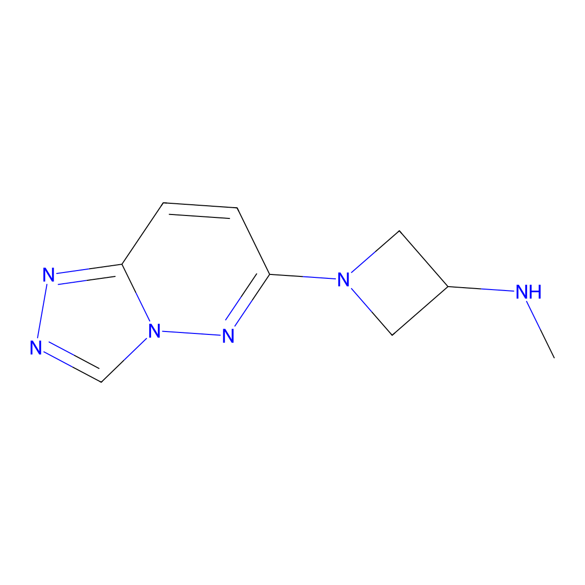 N-methyl-1-{[1,2,4]triazolo[4,3-b]pyridazin-6-yl}azetidin-3-amine molecular structure, CAS 2300104-05-4