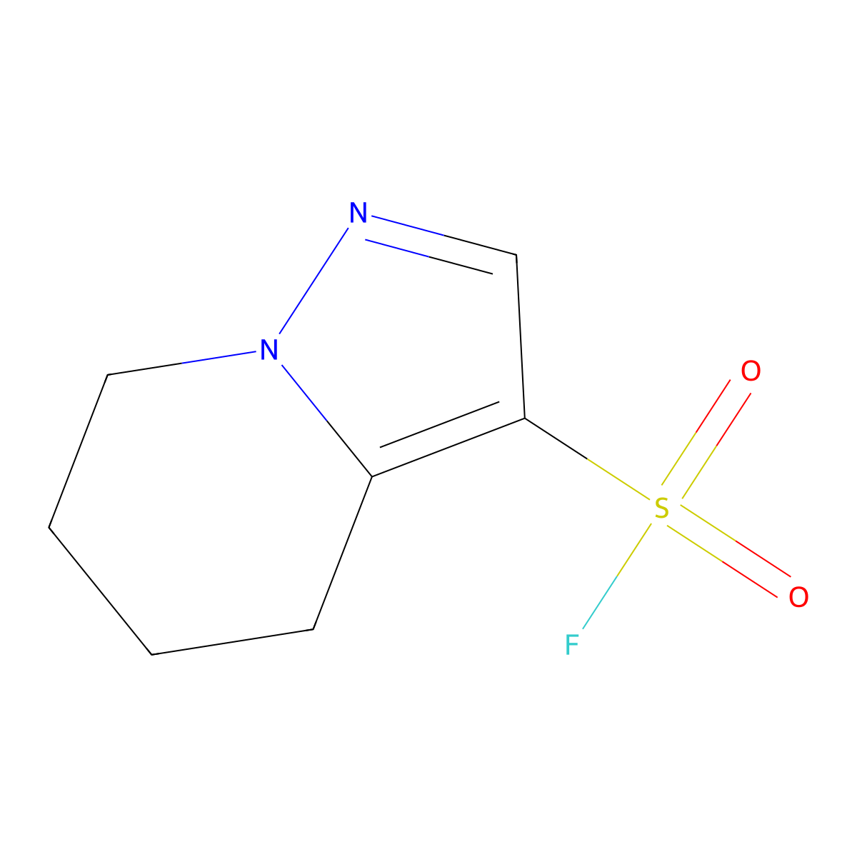 4H,5H,6H,7H-pyrazolo[1,5-a]pyridine-3-sulfonyl fluoride molecular structure, CAS 2300130-49-6