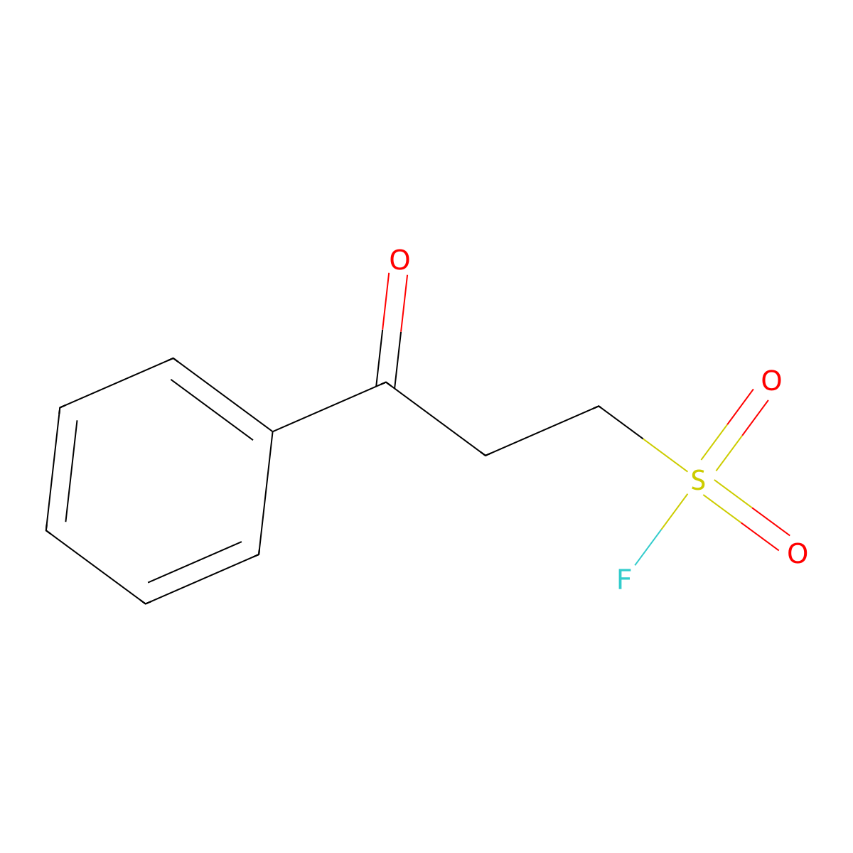 3-Oxo-3-phenylpropane-1-sulfonylfluoride molecular structure, CAS 2300153-44-8
