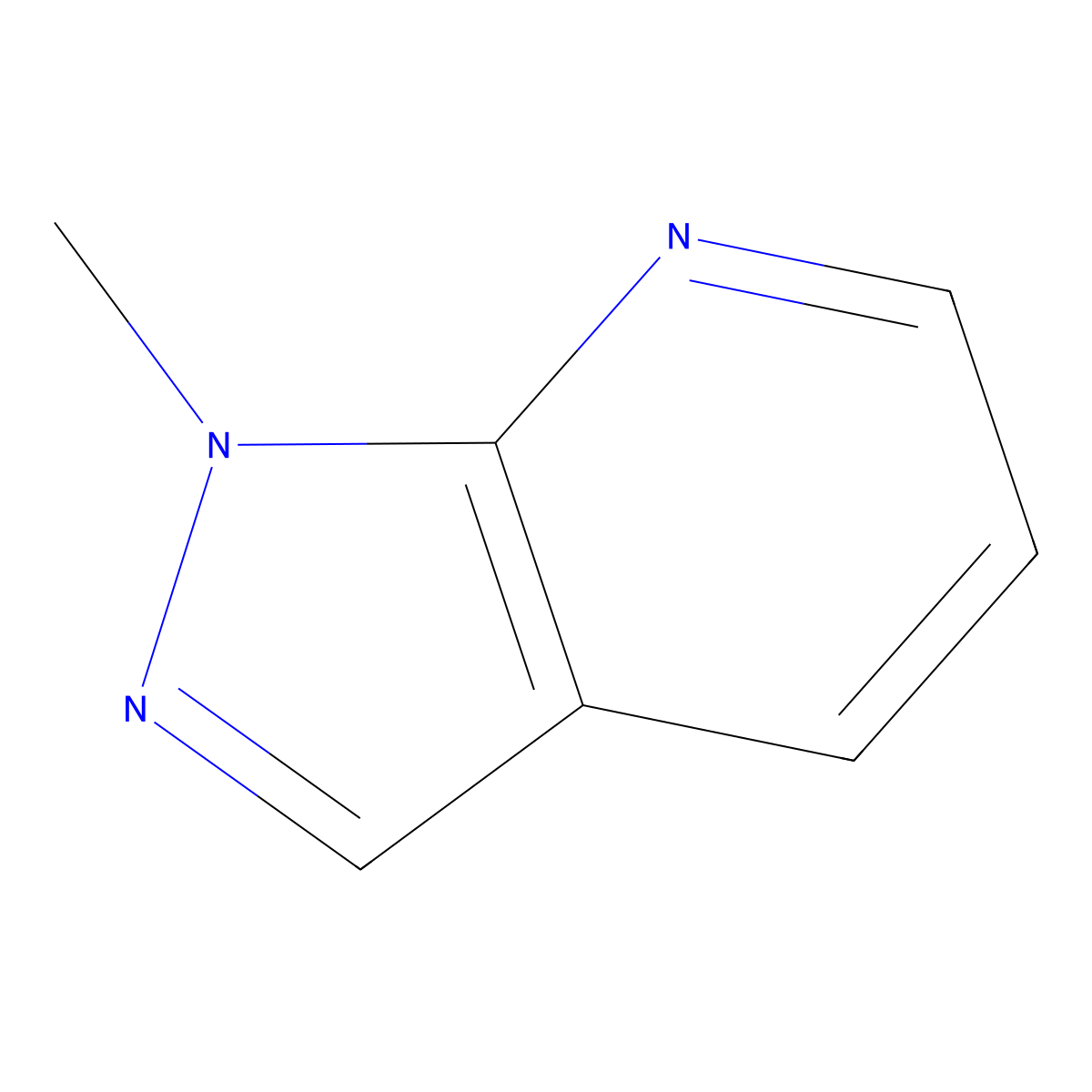 1-Methylpyrazolo[3,4-b]pyridine molecular structure, CAS 23002-49-5