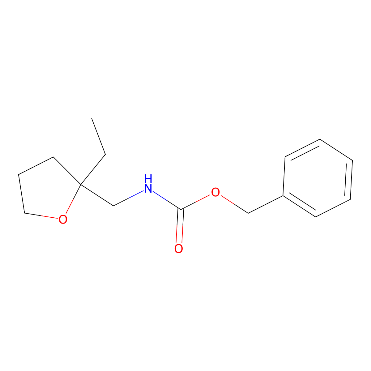 benzyl N-[(2-ethyloxolan-2-yl)methyl]carbamate molecular structure, CAS 2300227-84-1