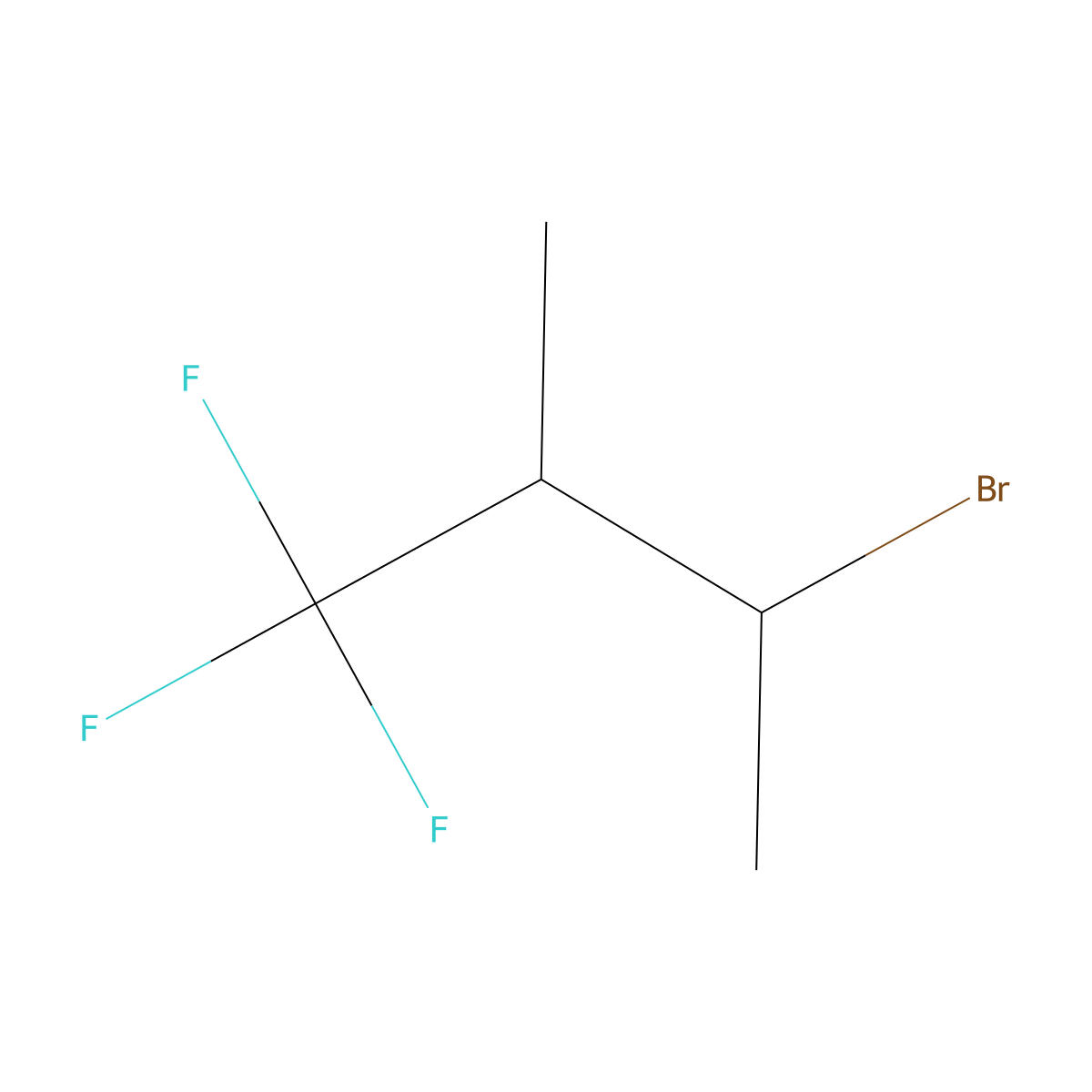 3-Bromo-1,1,1-trifluoro-2-methylbutane molecular structure, CAS 2300295-22-9