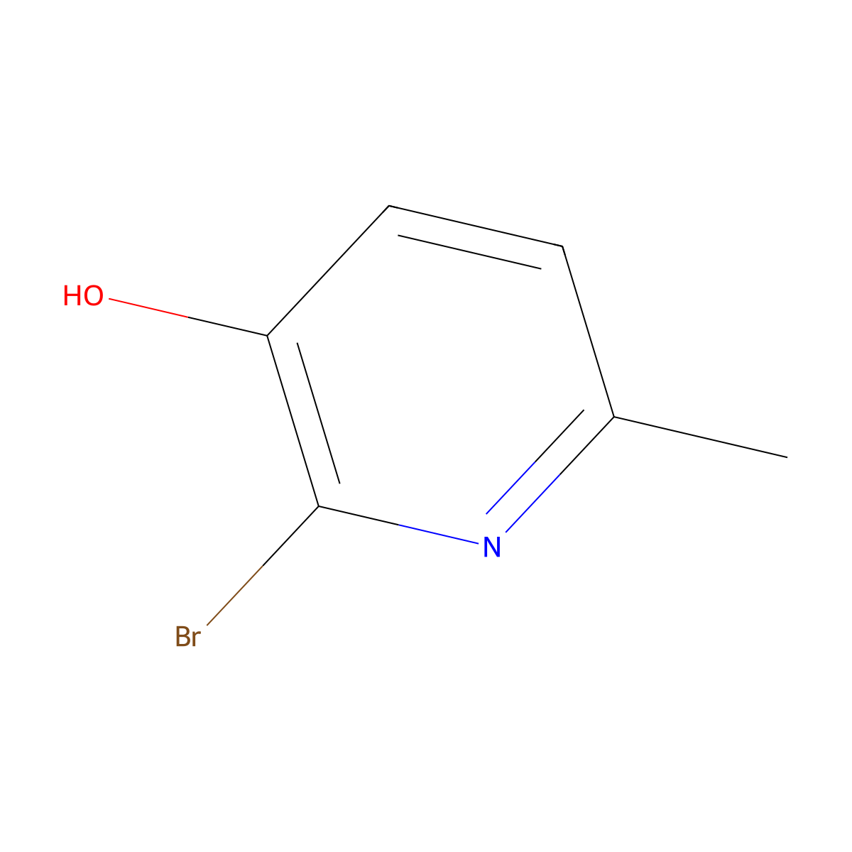 2-Bromo-6-methylpyridin-3-ol molecular structure, CAS 23003-35-2