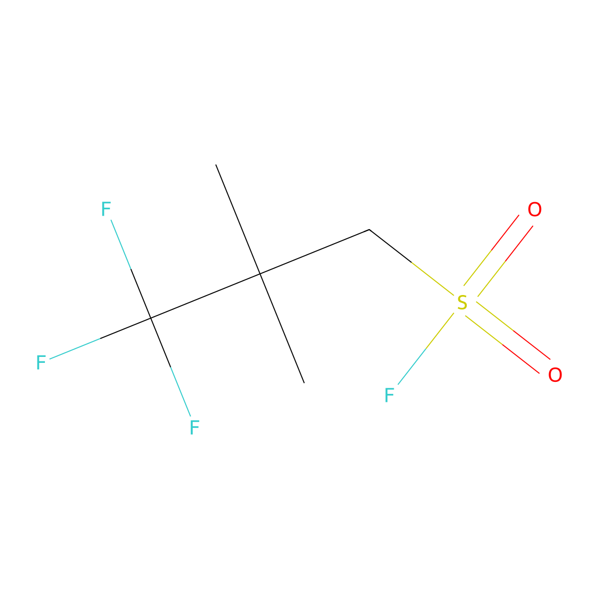 3,3,3-Trifluoro-2,2-dimethylpropane-1-sulfonyl fluoride molecular structure, CAS 2300320-88-9