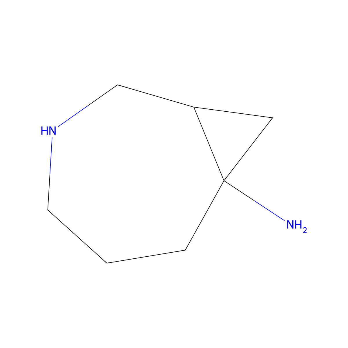 3-Azabicyclo[5.1.0]octan-7-amine molecular structure, CAS 2300363-02-2