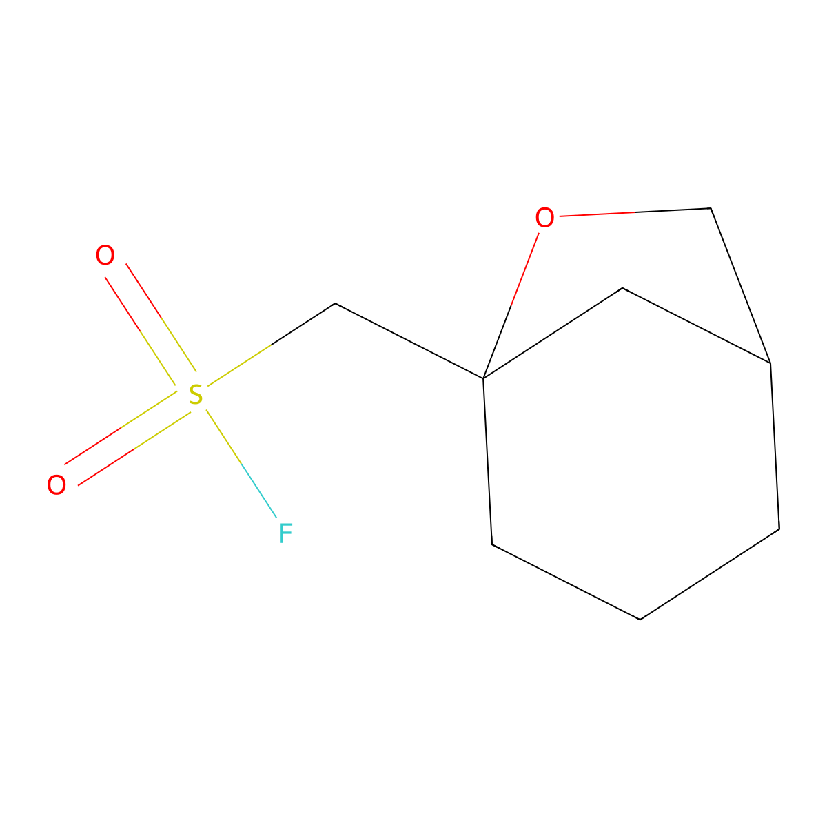 {6-Oxabicyclo[3.2.1]octan-5-yl}methanesulfonyl fluoride molecular structure, CAS 2300687-82-3