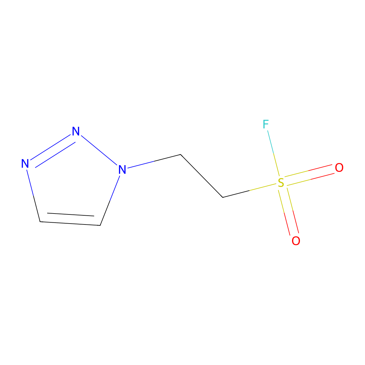 2-(1H-1,2,3-triazol-1-yl)ethane-1-sulfonyl fluoride molecular structure, CAS 2300811-38-3
