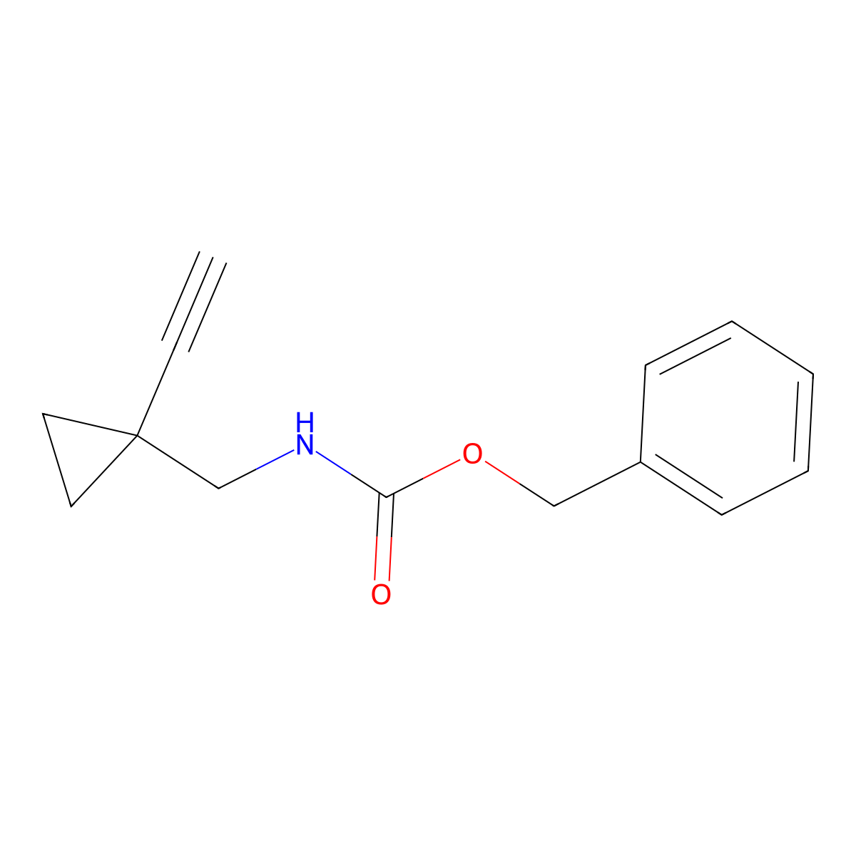 benzyl N-[(1-ethynylcyclopropyl)methyl]carbamate molecular structure, CAS 2300910-44-3
