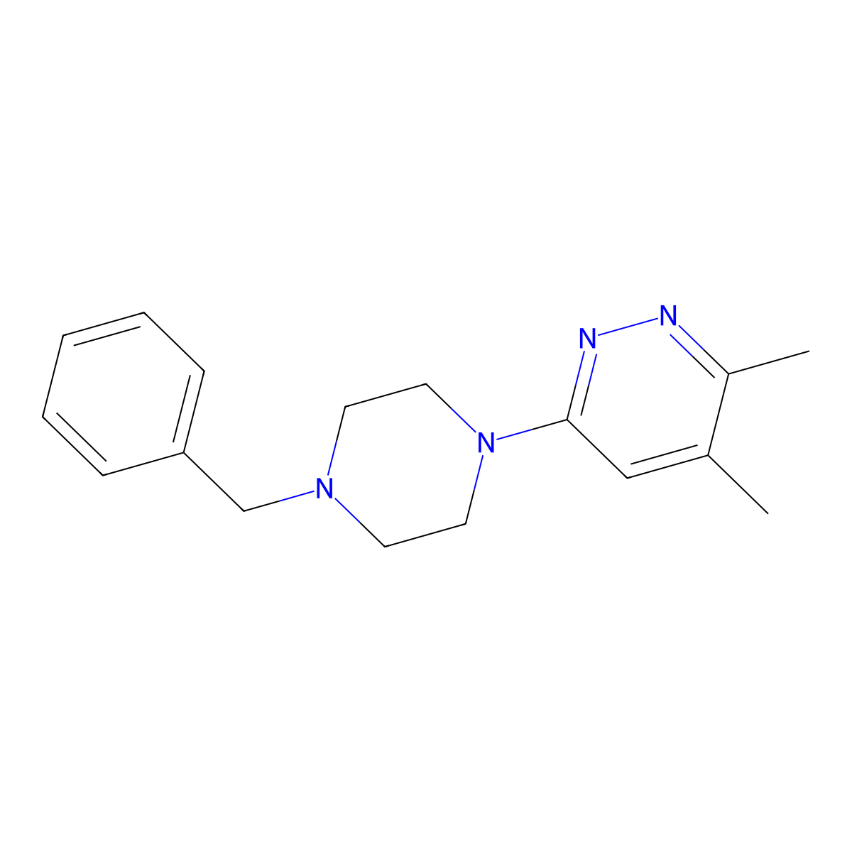 6-(4-Benzylpiperazin-1-yl)-3,4-dimethylpyridazine molecular structure, CAS 2300919-87-1