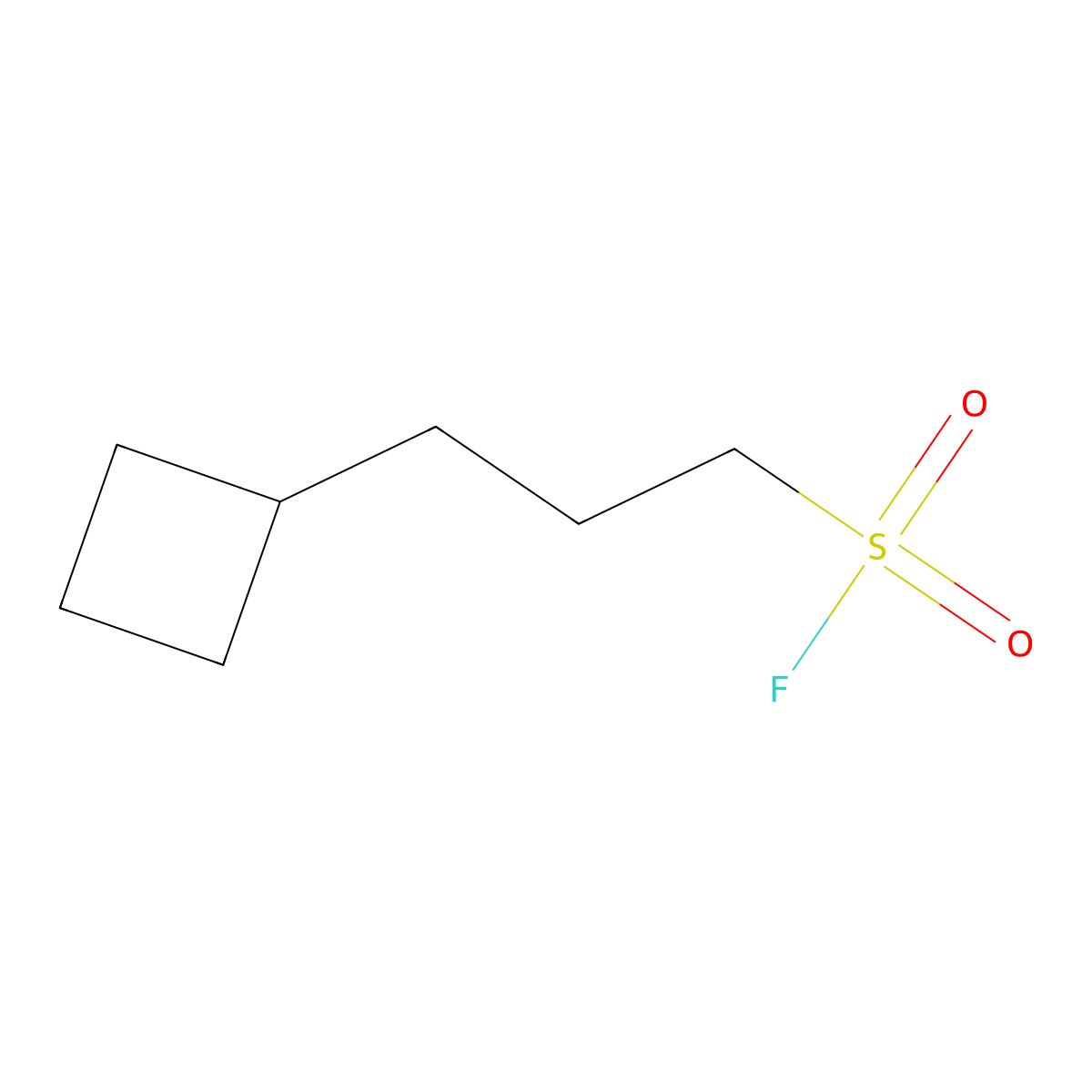 3-Cyclobutylpropane-1-sulfonyl fluoride molecular structure, CAS 2300924-97-2