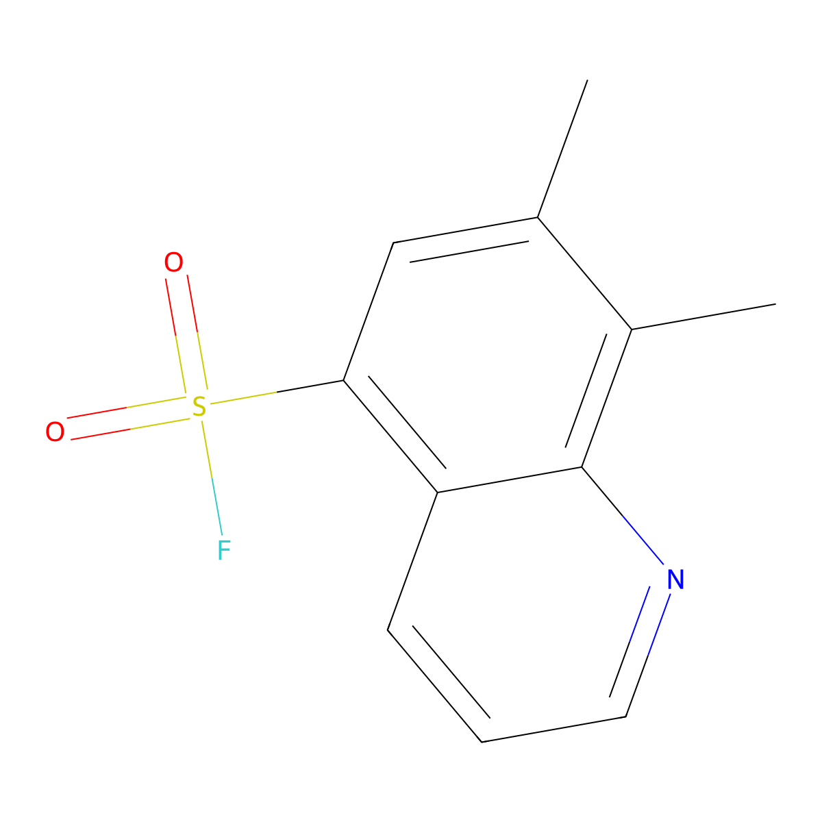 7,8-Dimethylquinoline-5-sulfonyl fluoride molecular structure, CAS 2300972-40-9